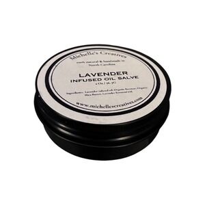 Michelle's Creatives Lavender Oil Salve Unisex 2oz Black New Organic Handmade